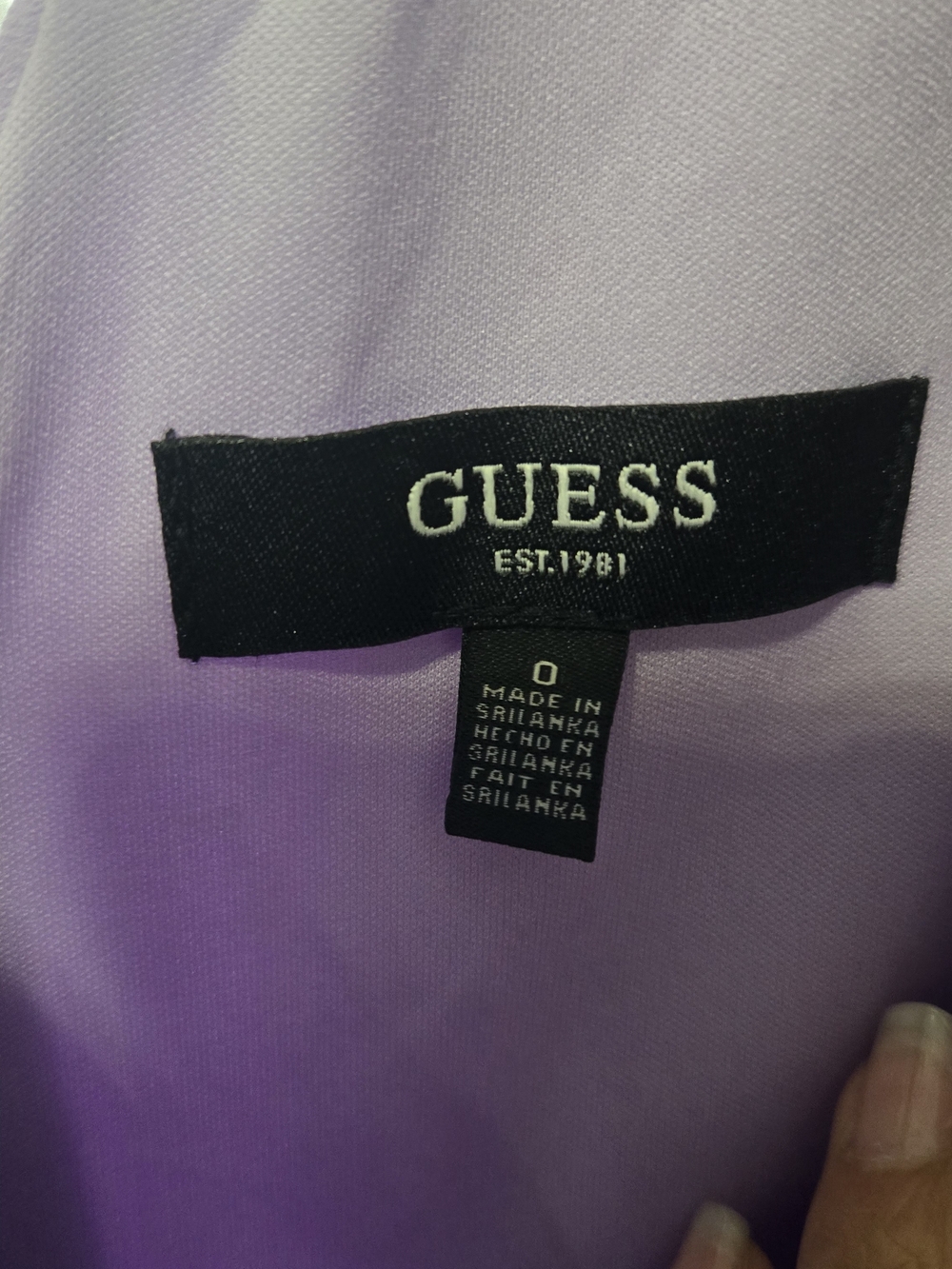 Guess Lilac Sleeveless V-Neck Draped Midi Dress - Picture 3 of 3